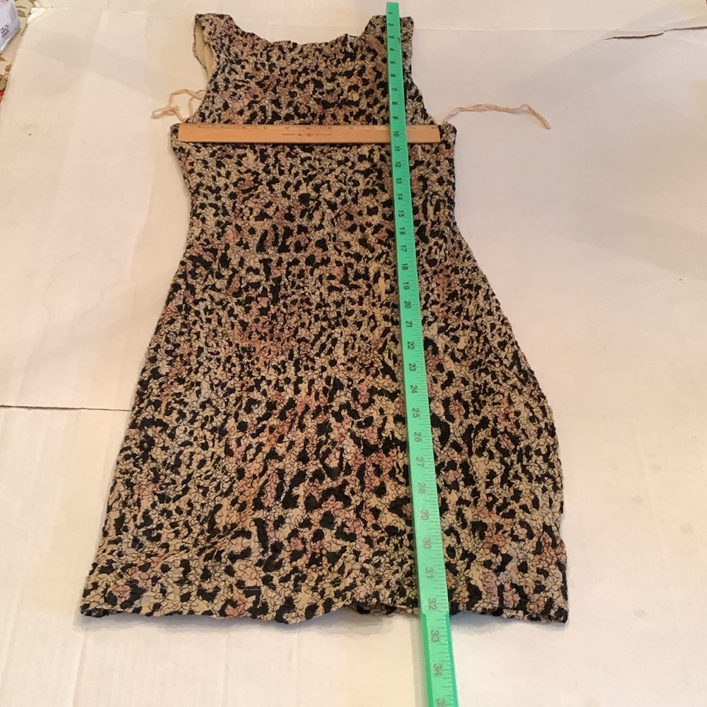 Free People Leopard Print Mini Dress NWOT size XS Bodycon